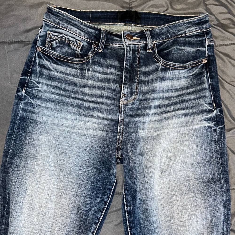 Buckle black straight stretch jean
